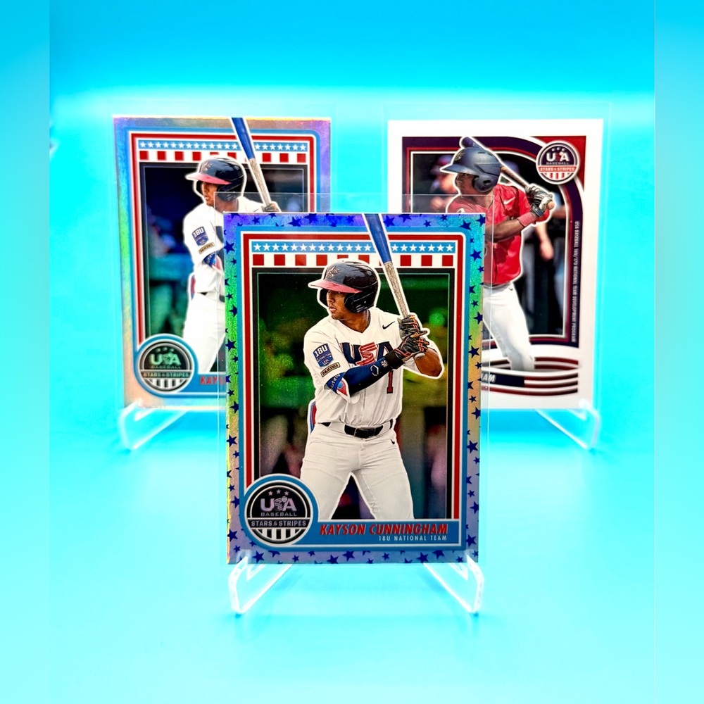 Kayson Cunningham Lot! Star Refractor + Silver Refractor + White Refractor!